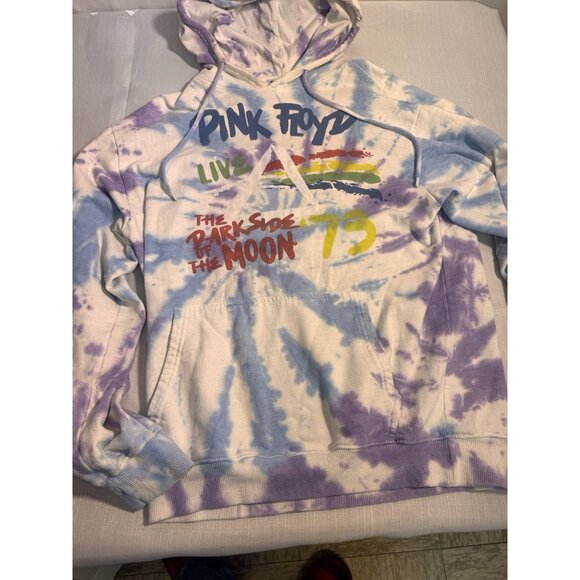 Pink Floyd Other - Pink Floyd Tie Dye Hoodie Live Dark Side of the Moon 1973 Men’s M